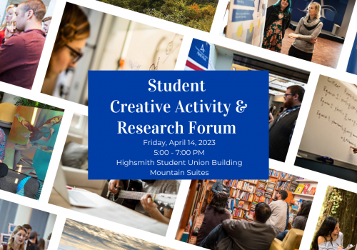 Student Creative Activity and Research Forum info flyer